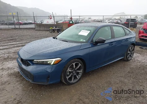 2025 Honda Civic Hybrid Sport/Sport Touring из США, поврежденный, VIN 2HGFE4F85SH344858